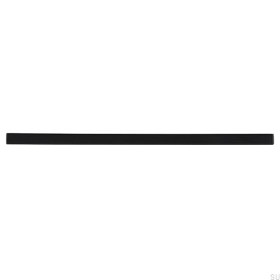 Oblong furniture handle 2108 192 Metal Black Mat