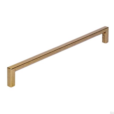 Elongated furniture handle 2108 224 Antique Gold
