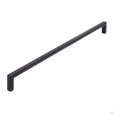 Oblong furniture handle 2108 320 Metal Black Mat