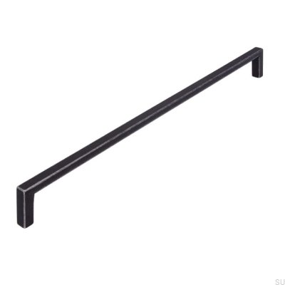 Elongated furniture handle 2108 320 Antique Iron