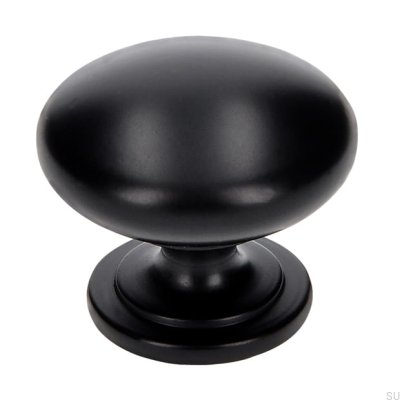Furniture knob 1533 Metal Black Matt