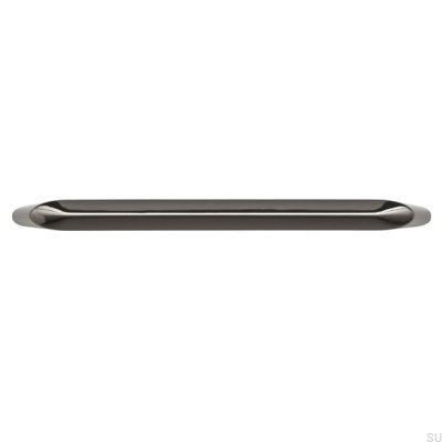 Oblong furniture handle 2413 160 Anthracite Polished