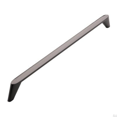 Oblong furniture handle 2413 320 Anthracite Polished