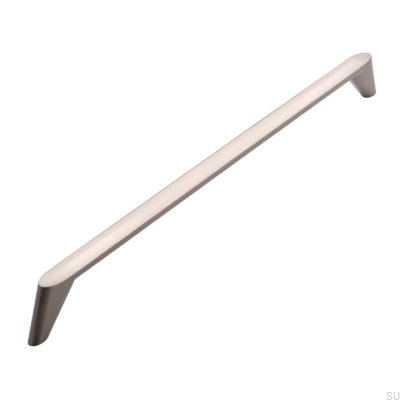 Elongated furniture handle 2413 320 Brushed nickel