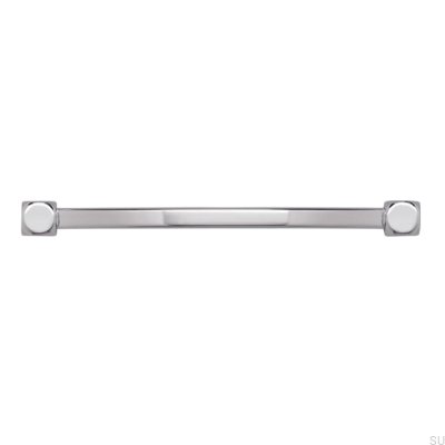Elongated furniture handle 2388 96 Polished chrome
