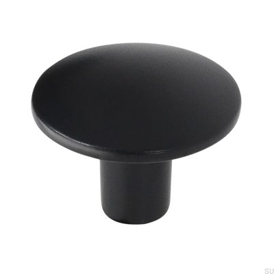 Furniture knob 2087F Metal Black Matt