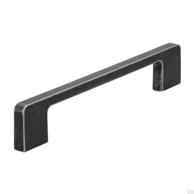 Oblong furniture handle 2027 160 Antique Iron