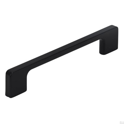 Oblong furniture handle 2027 192 Metal Black Mat