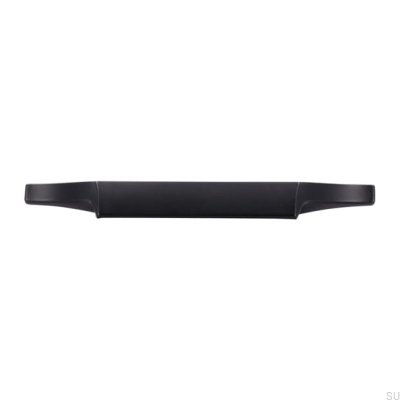 Oblong furniture handle 2454 64 Metal Black Mat