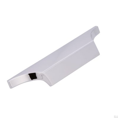 Elongated furniture handle 2454 64 Polished chrome