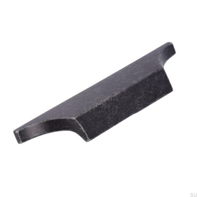 Elongated furniture handle 2454 64 Antique Iron
