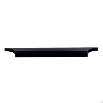 Oblong furniture handle 2454 160 Metal Black Mat