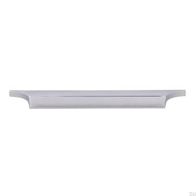 Elongated furniture handle 2454 160 Polished chrome