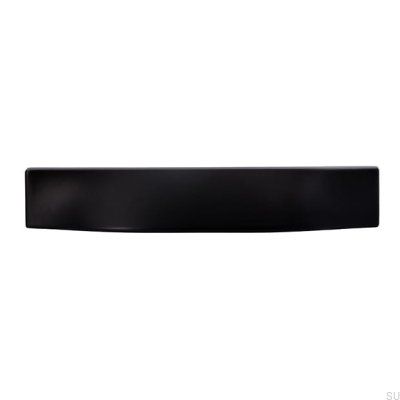 Shell furniture handle 2447 64 Metal Black Mat