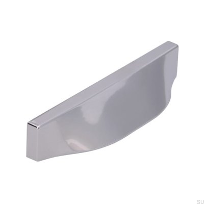 Shell furniture handle 2447 64 Polished chrome