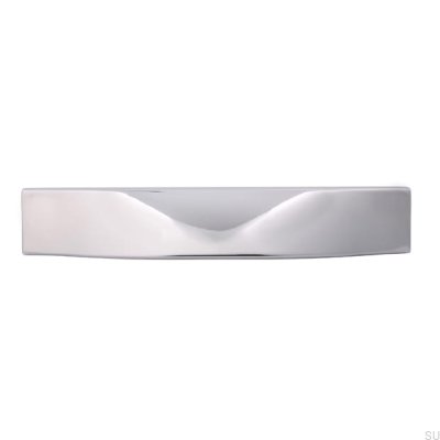 Shell furniture handle 2447 64 Polished chrome