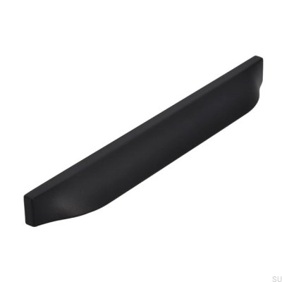 Oblong furniture handle 2447 160 Metal Black Mat