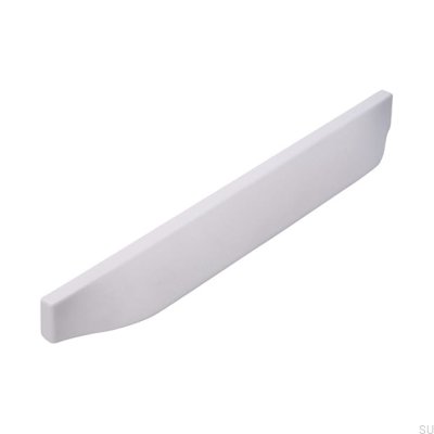 Oblong furniture handle 2447 160 Metal White Mat