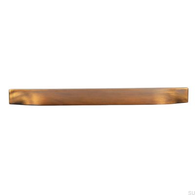 Oblong furniture handle 2447 160 Antique Gold Brushed