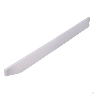 Oblong furniture handle 2447 320 Metal White Mat