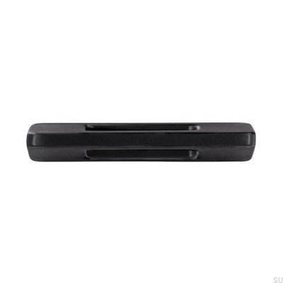 Elongated furniture handle 2394 32 Metal Black Mat