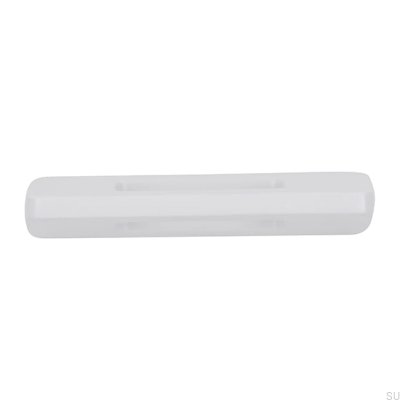 Oblong furniture handle 2394 32 Metal White Mat