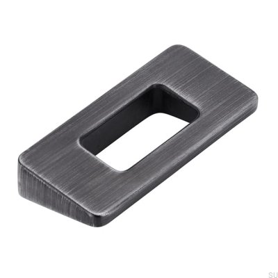 Elongated Furniture Handle 2394 32 Antique Silver Brushed