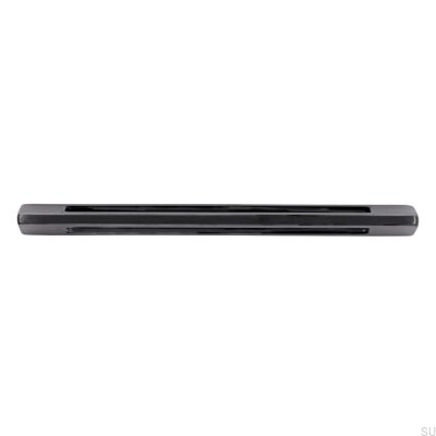 Elongated furniture handle 2394 96 Metal Black Mat