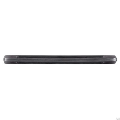 Elongated furniture handle 2394 96 Antique Silver Brushed