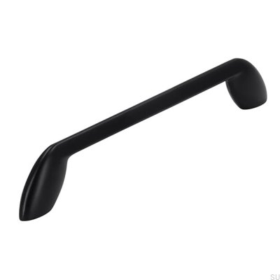 Oblong furniture handle 2392 160 Metal Black Mat