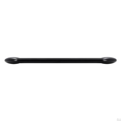 Oblong furniture handle 2392 160 Metal Black Mat