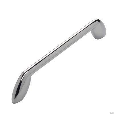 Elongated furniture handle 2392 160 Polished chrome