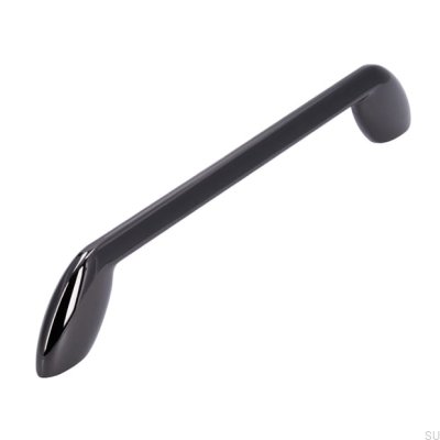 Elongated furniture handle 2392 160 Anthracite Polished
