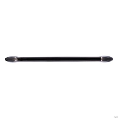 Elongated furniture handle 2392 160 Anthracite Polished