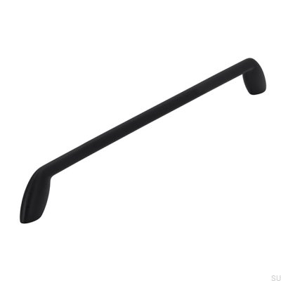 Oblong furniture handle 2392 320 Metal Black Mat