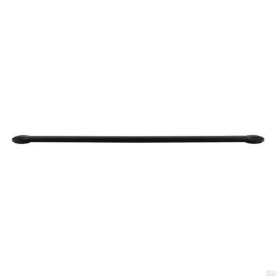 Oblong furniture handle 2392 320 Metal Black Mat