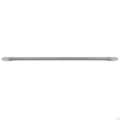 Oblong furniture handle 2415 320 Polished chrome