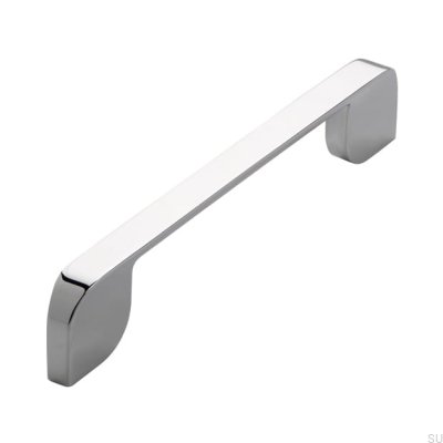 Elongated furniture handle 2391 160 Polished chrome
