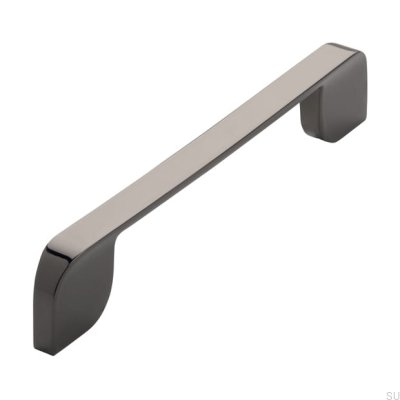 Elongated furniture handle 2391 160 Anthracite Polished