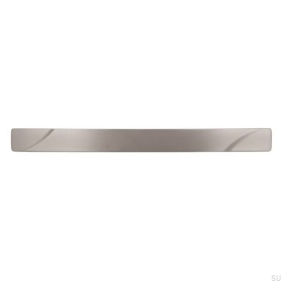 Oblong furniture handle 2414 160 Silver Brushed