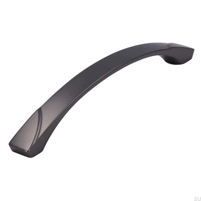 Oblong furniture handle 2414 160 Anthracite Brushed