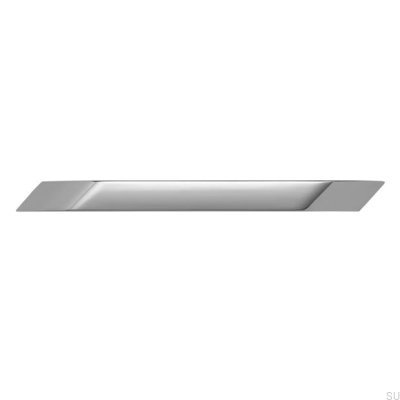 Oblong furniture handle 2381 160 Polished chrome