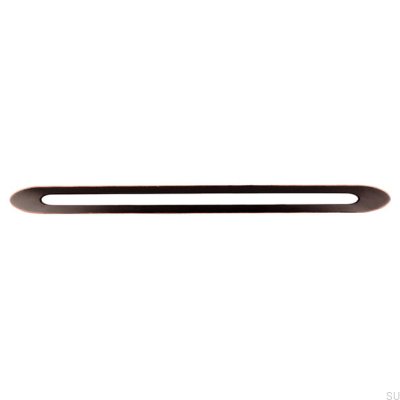 Elongated furniture handle 2374 320 Black Antique Copper