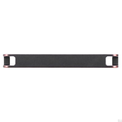 Elongated furniture handle 2285 160 Black Antique Copper