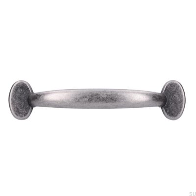 Elongated furniture handle 1534 96 Antique Tin