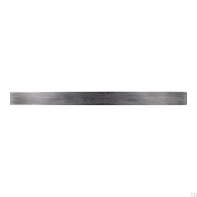 Oblong furniture handle 2084 160 Antique Silver Brushed
