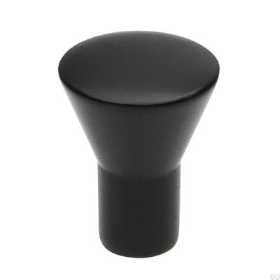 Furniture knob 819 Metal Black Matt