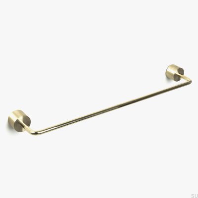 Elongated furniture handle Meluzyna 235 Brass Unpainted