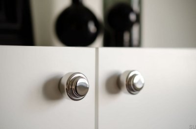 Furniture knob Wall hanger Hip 30 Polished steel