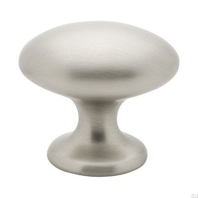 Furniture Knob 401 Silver Brushed (Inox Look)